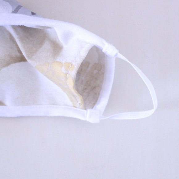 3 Layered Cloth Mask - Blue Pattern - Picture 3 of 4